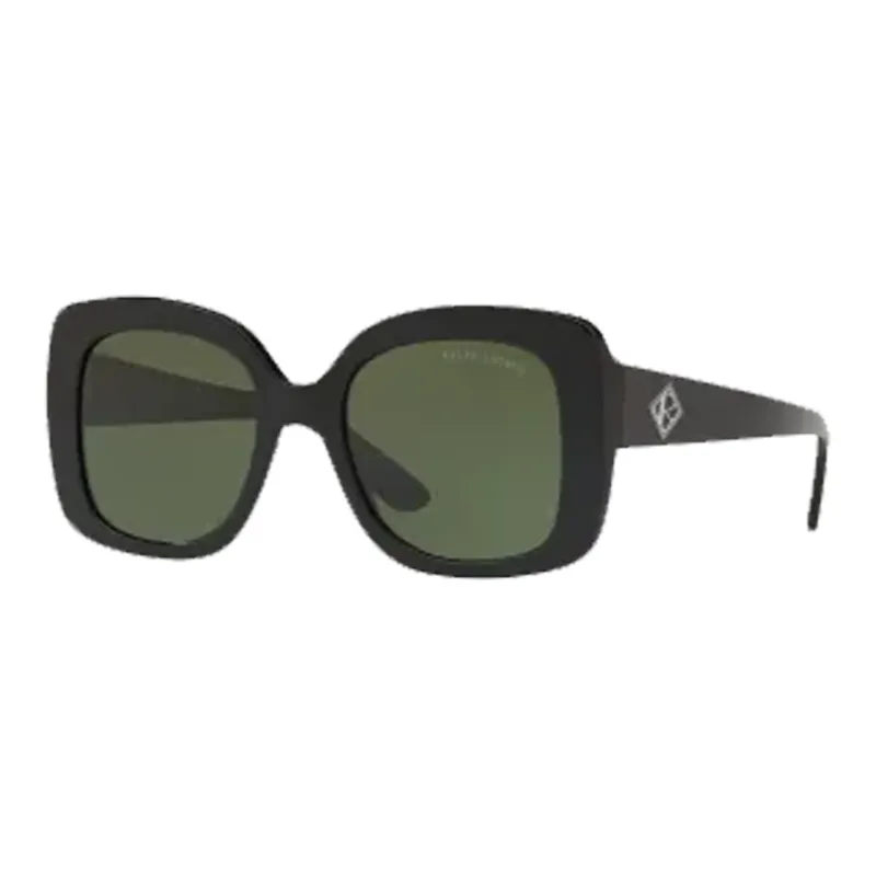 Ralph Lauren Acetate Irregular Shape Sunglasses Women's Black-0