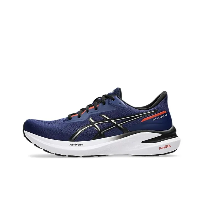 Asics GT 1000 13 Cushioning, Wear Resistant Low Top Running Shoes Men's Blue-0
