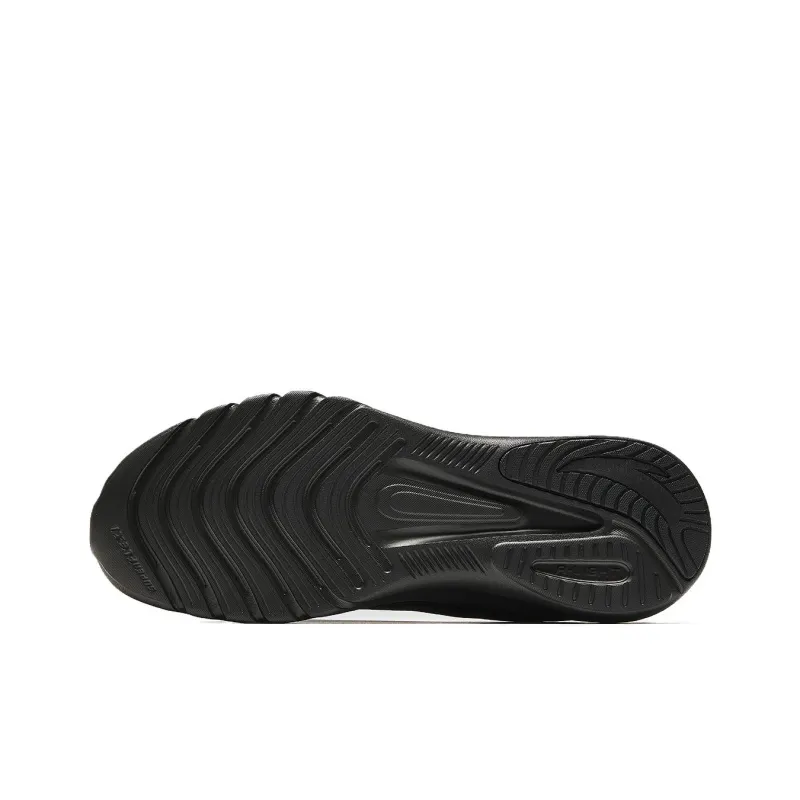 Anta Cushioned Slip Resistant Low Top Casual Running Shoes Men's Black-4