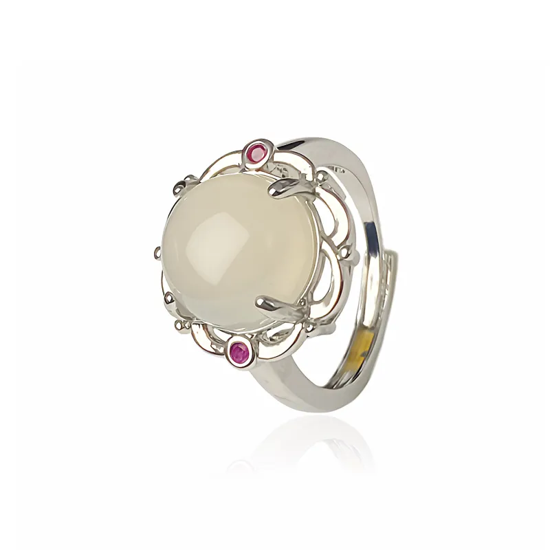 Atsuyama Chalcedony Jade Rings Women's-6