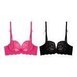 Set of 2 - Raspberry Pink+Mocha Black