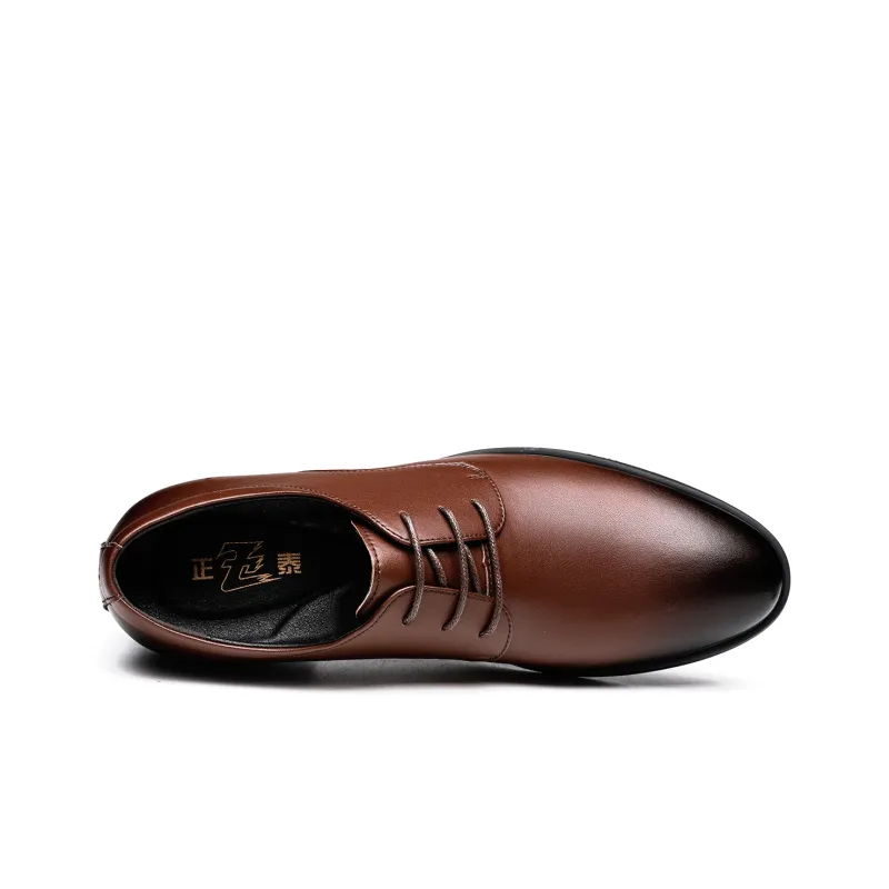 CHINT Dress Shoes Men Low Top Black/Brown-7