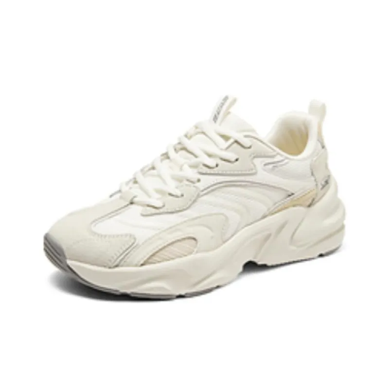 Skechers DLITES Anti Slip Wear Resistant Low Top Casual Running Shoes Women's Ecru-2