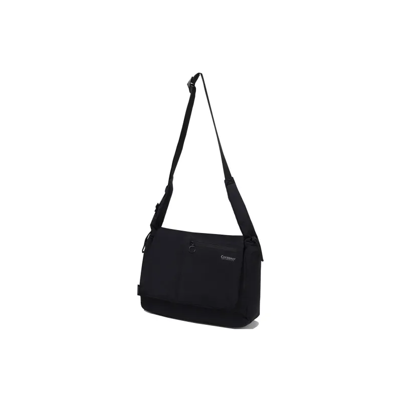 COVERNAT Nylon Crossbody Bag Large Size Unisex Black-1