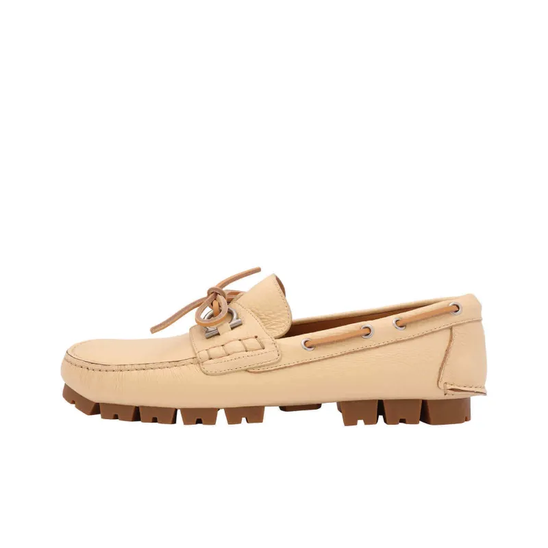 Ferragamo Loafers Men Beige-0