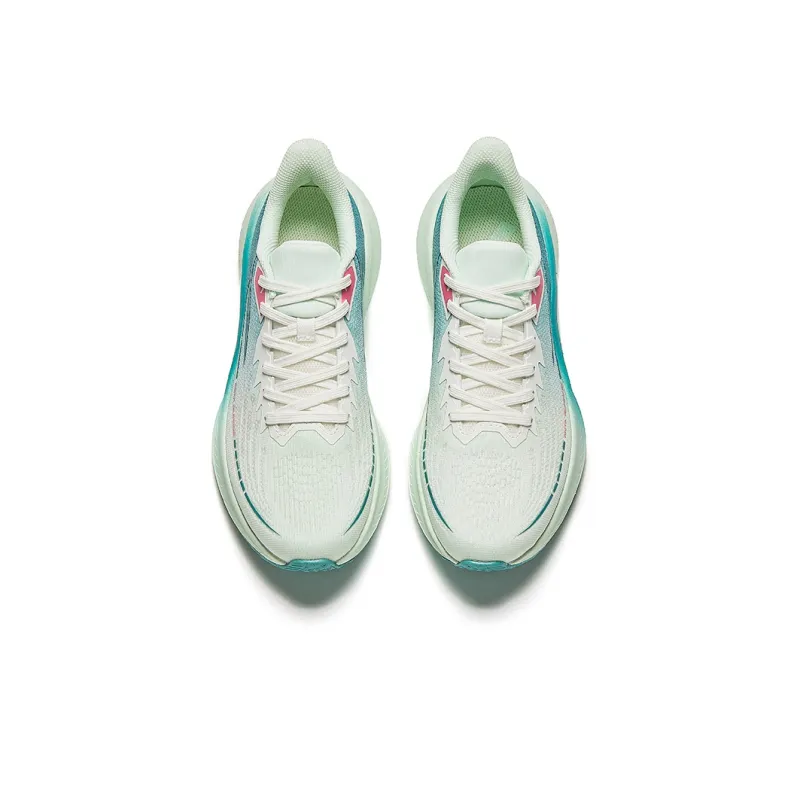 Anta Pentium Cushioning Abrasion Resistant Lightweight Low Top Running Shoes Women's Cool Green-2