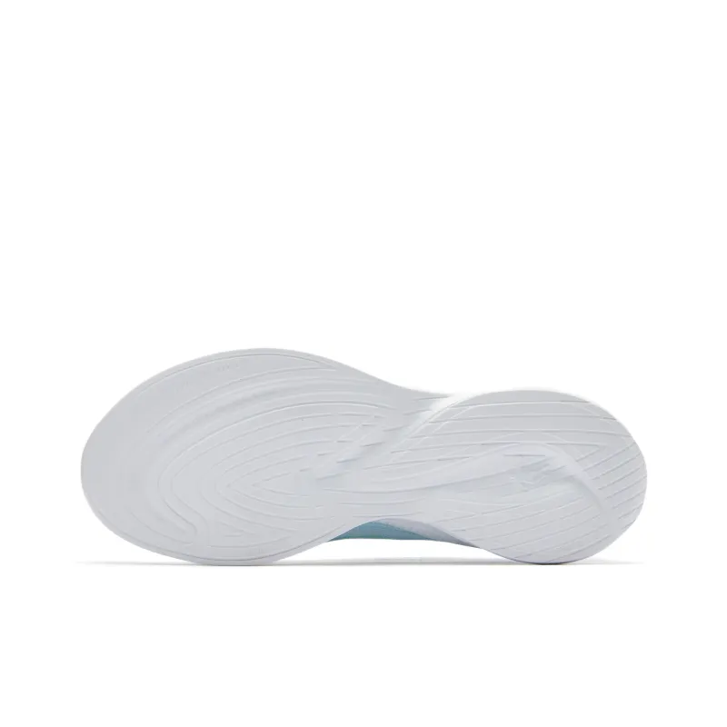 QIAODAN Qingsu 1.0 Anti Slip Wear Resistant Low Top Running Shoes Men's White Blue-4