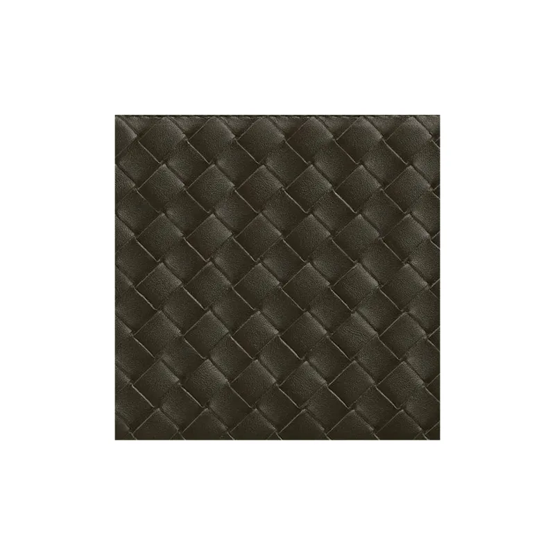 Bottega Veneta Intrecciato Calfskin Wallet Trumpets Men's Dark Brown-3