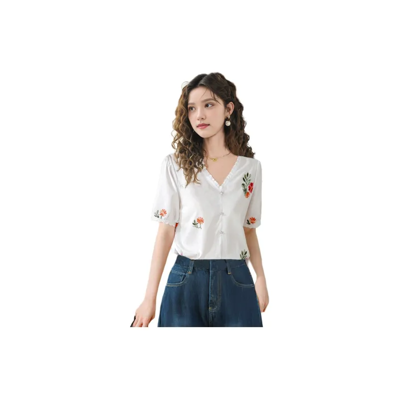 Wbwq Chiffon Shirt Women's Multiple Colors-1