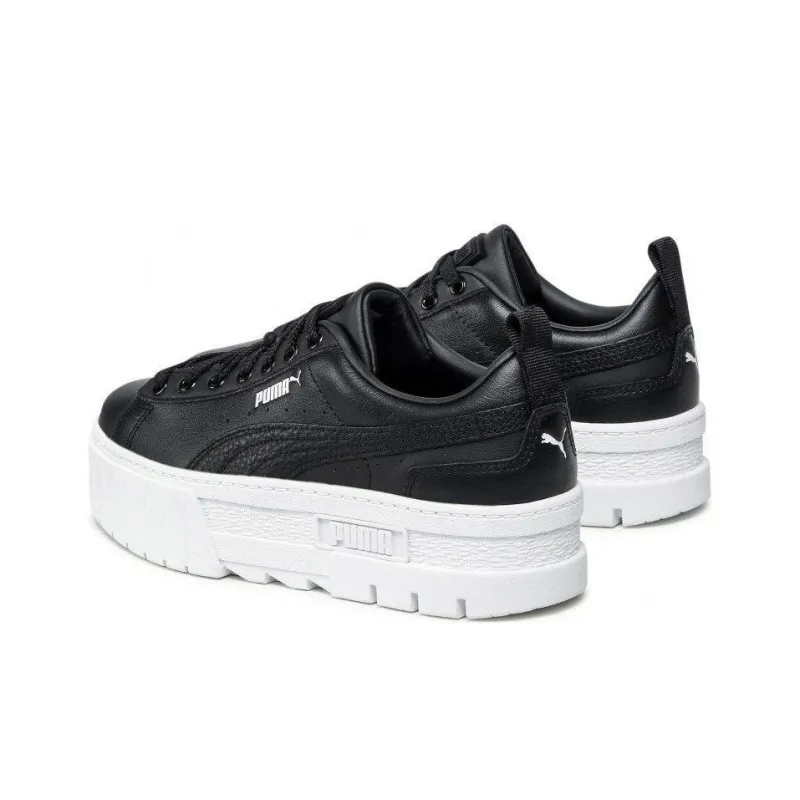 PUMA Mayze Skateboard Shoes Women's Low Top Black/White-3