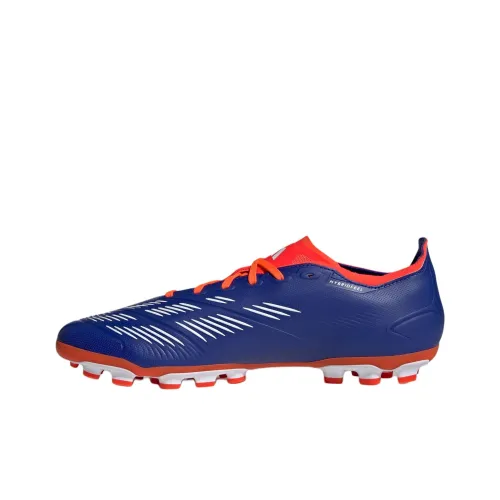 Adidas PREDATOR LEAGUE Soccer Shoes Unisex Low-Top Bright Blue/White/Red Fluorescent