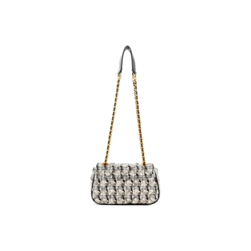 GUESS Tweed Crossbody Bag Mini Women's Black-2