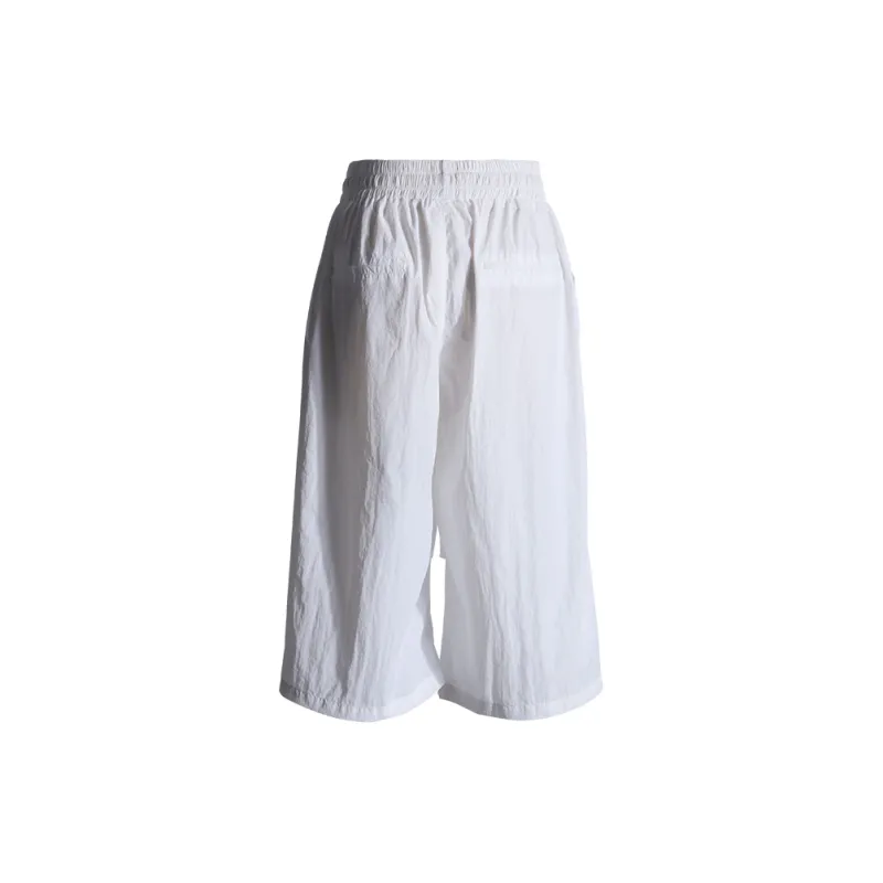 Casual Shorts Women's White Mother Of Pearl-1