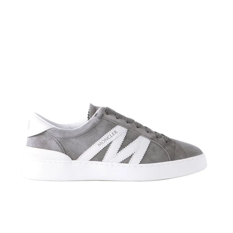 Moncler Monaco Low Top Skateboard Shoes Men's Gray-1