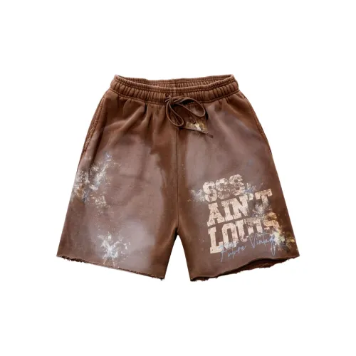 SSSAINT LOUIS Casual Shorts Unisex Dark Brown