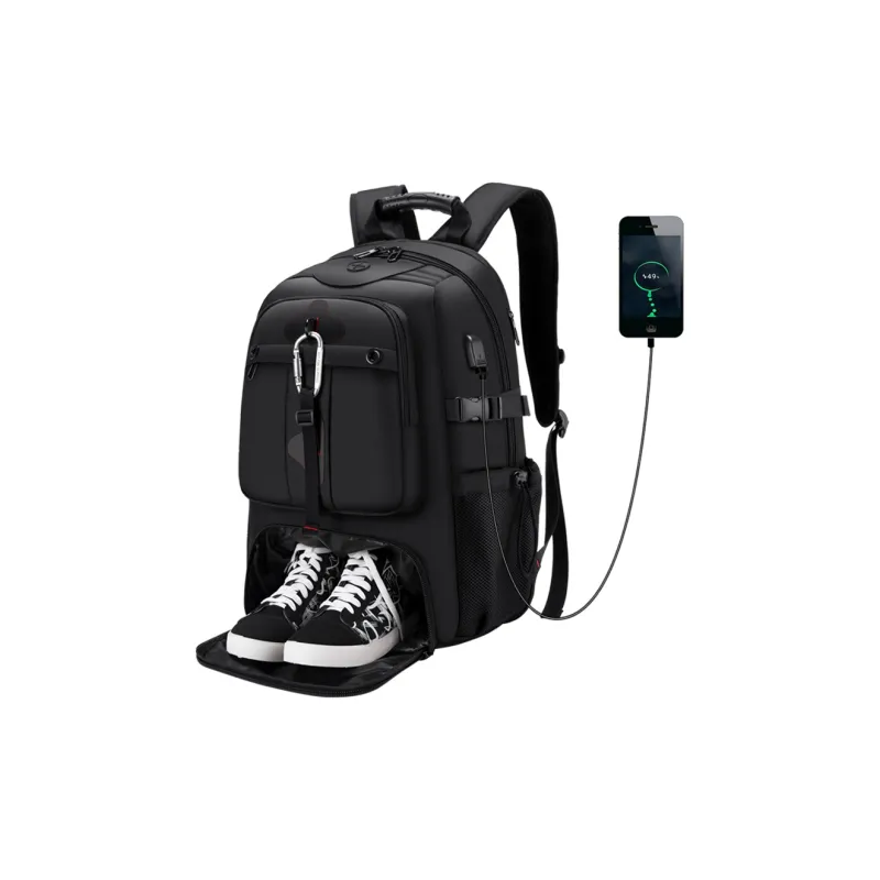 TGURU Oxford Travel Bag Luggage Bag Travel Bag One Shoulder Handbag Crossbody Bag Backpack Large Size Men's Black-7