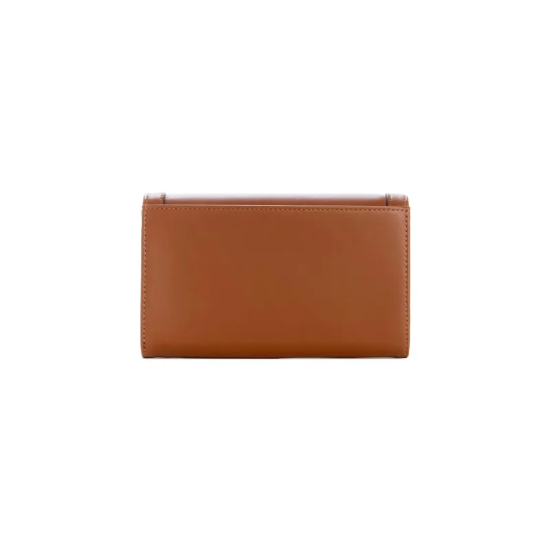 GUESS Artificial Leather Cell Phone Pouch Clutch Women's Brown-1