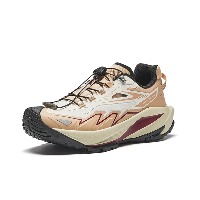 Anta Waterproof Low Top Running Shoes Women's Light Walnut-1