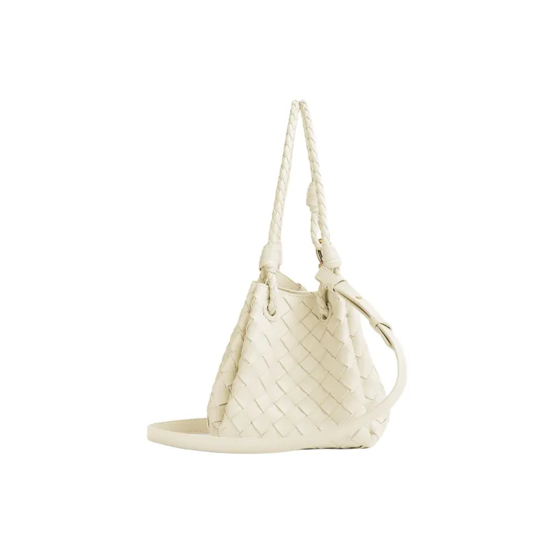 Bottega Veneta Sheepskin Crossbody Bag Shoulder Bag Women's Sea Salt Color-1