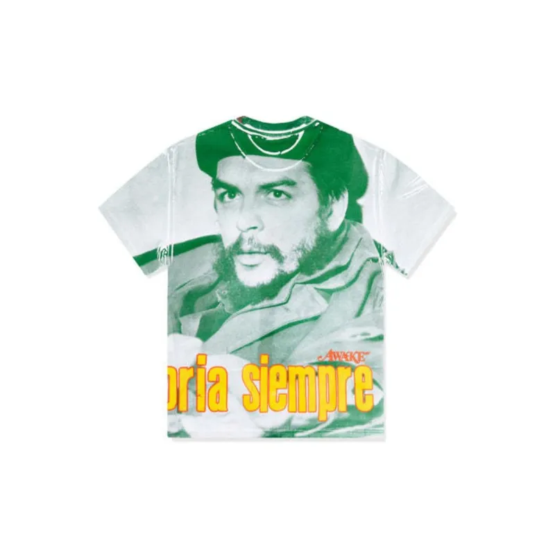 Awake NY x Che Guevara Che Guevara Collaboration Regular T Shirt Unisex Green-1