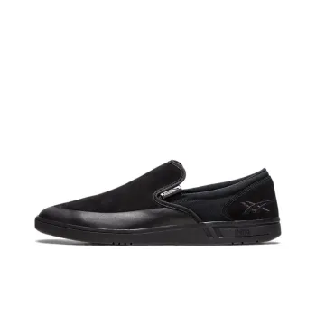 Asics GEL VICKKA SLIP ON Anti Slip Wear Resistant Low Top Skateboard Shoes Unisex Black