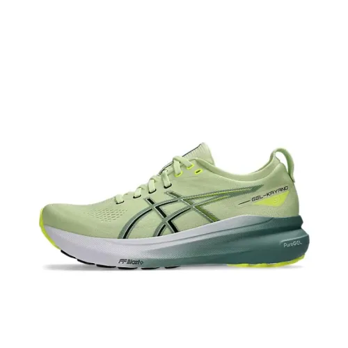 Asics Gel-Kayano 31 Running Shoes Men Low-Top Green Yellow