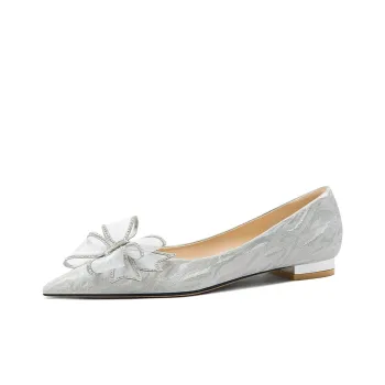 Lily Wei Casual Single Shoes Women's Silver