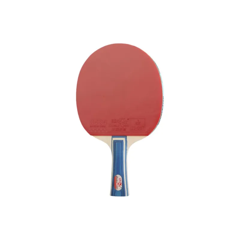 DOUBLEFISH Ping Pong Paddles Unisex Pure Wood Red Horizontal Beat Straight Beat-29