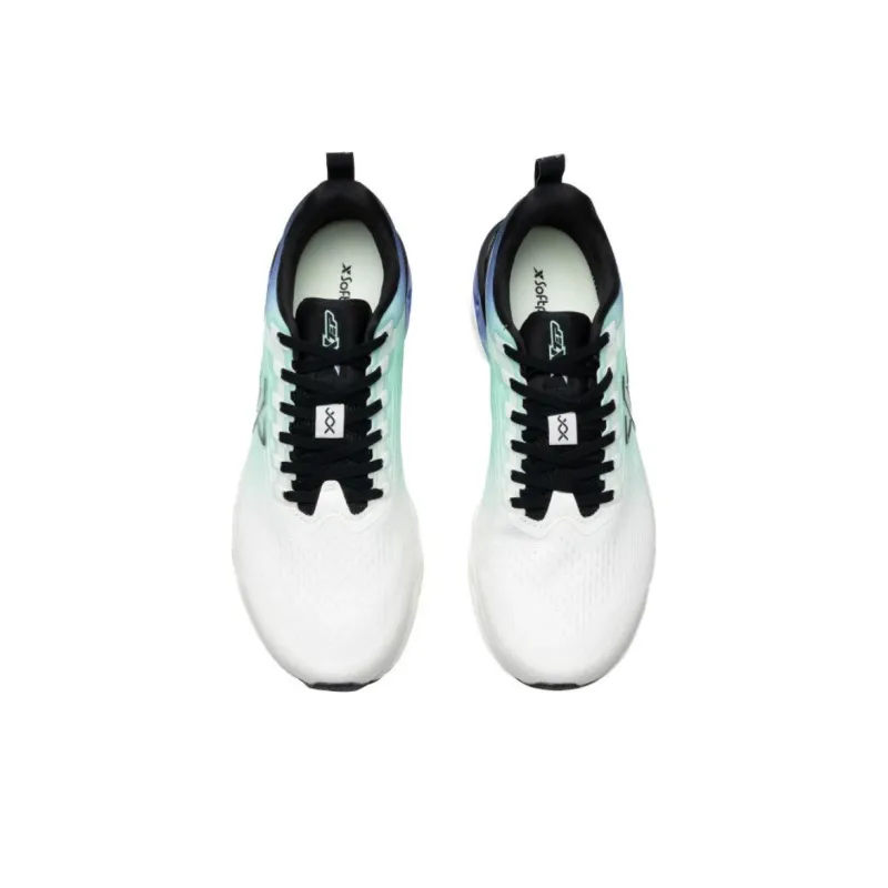 XTEP Slip Resistant And Breathable Low Top Running Shoes Men's Light Turquoise Black-2