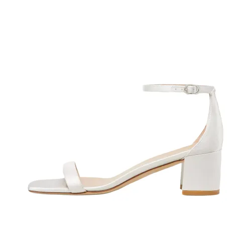 Stuart Weitzman/SW SIMPLECURVE 50 Strap Sandals 5cm Women's White