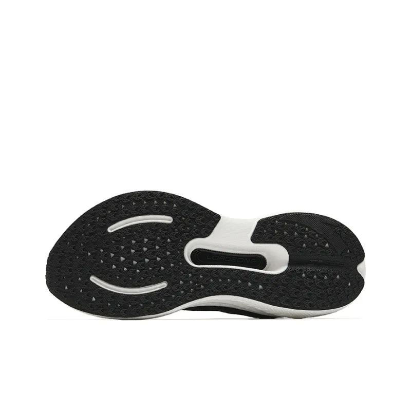 Anta Cushioned Wear Resistant Breathable Lightweight Low Top Running Shoes Men's Basic Black-4