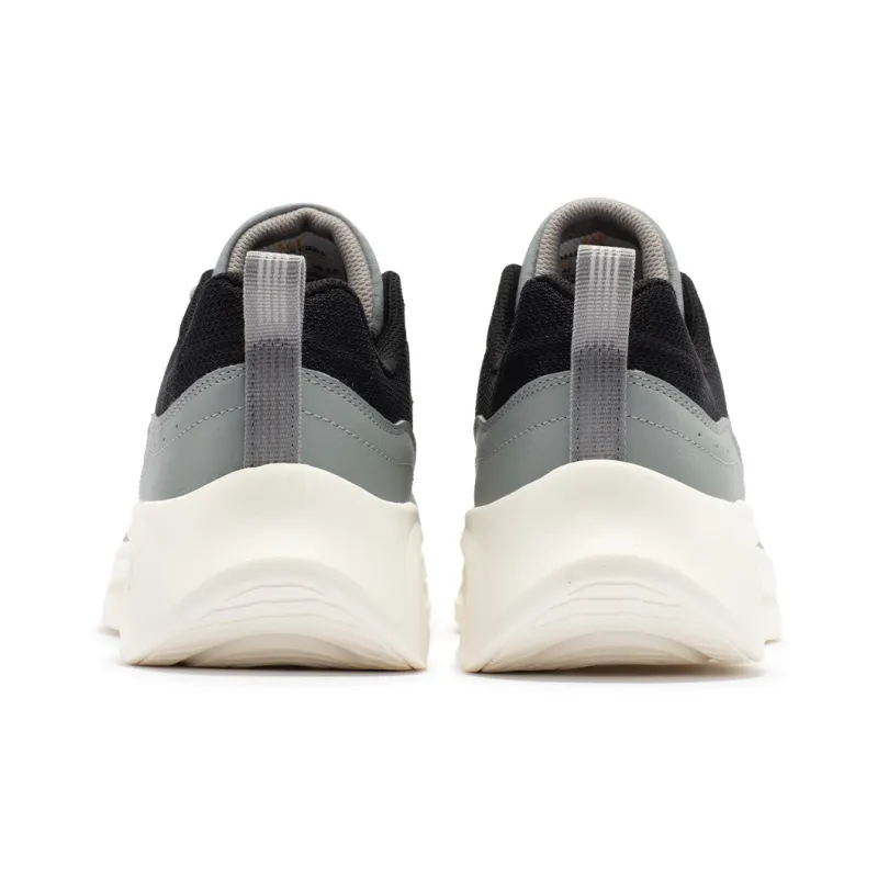361° Cushioned Anti Slip Wear Resistant Breathable Lightweight Low Top Casual Running Shoes Men's Gray Black-5