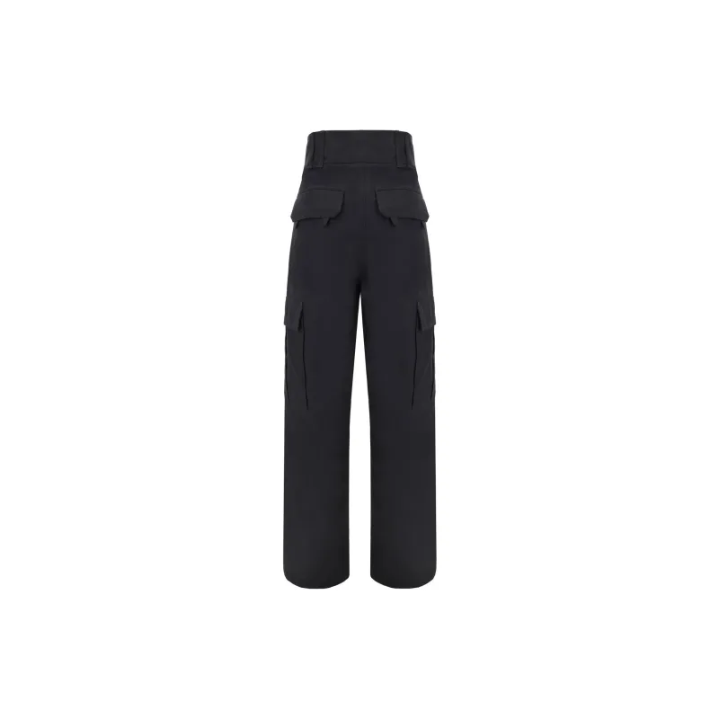 SAINT LAURENT Button Detailed Straight Leg Pants-1