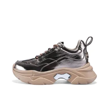 IiJin Wear-Resistant Lightweight Height Increasing Low-Top Chunky Sneakers Women's