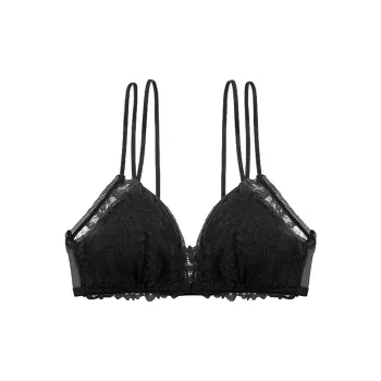 Flowers In Water Bra Women's Black