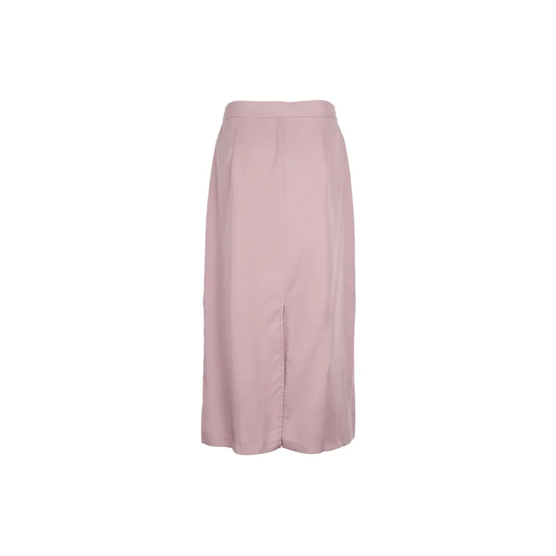 JESSYLINE Casual Long Skirt Women's Pink Orange-1