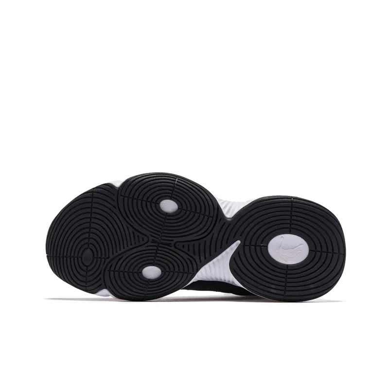 QIAODAN Cushioning Anti Slip Wear Resistant Breathability Basketball Shoes Women's White Black-4