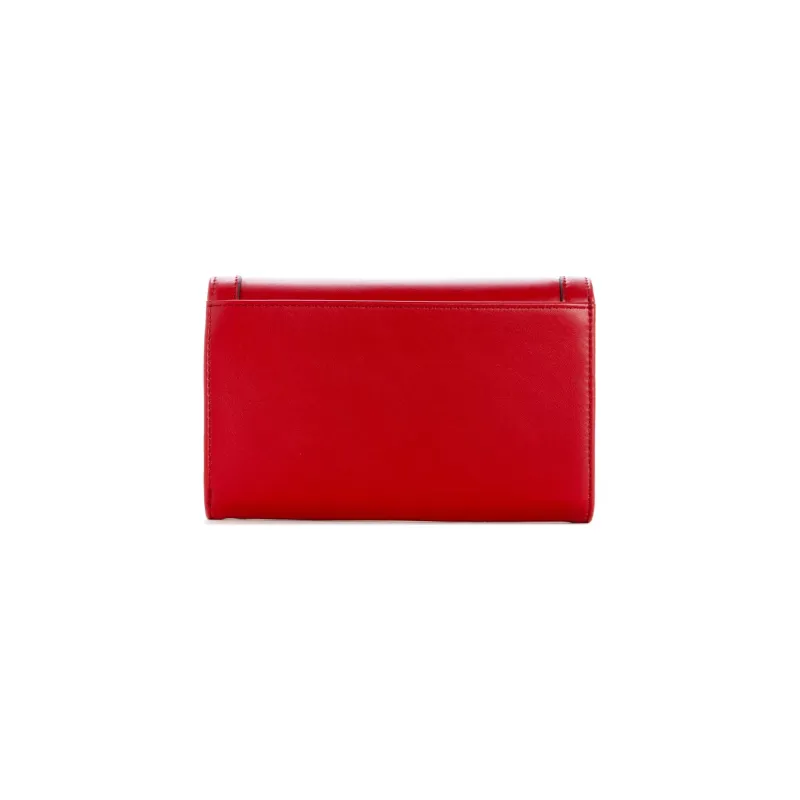 GUESS Faux Leather Cell Phone Pouch Clutch Women's Red-1