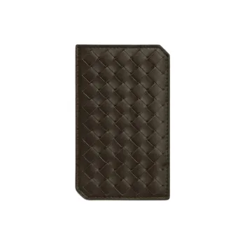 Bottega Veneta VN Preserve Calfskin Card Holder Small Size Men's Khaki