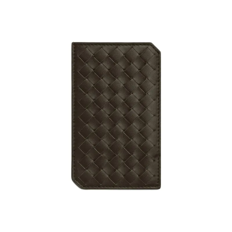 Bottega Veneta VN Preserve Calfskin Card Holder Small Size Men's Khaki-0