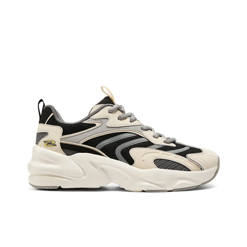 Skechers DLITES Anti Slip Wear Resistant Low Top Casual Running Shoes Women's Beige Black-1