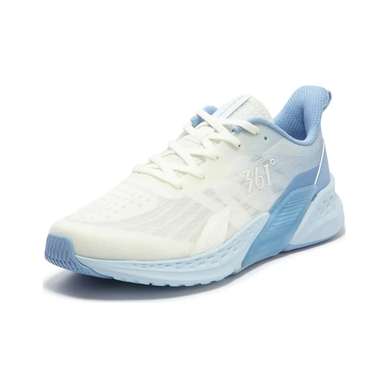 361° Cushioning, Slip Resistant, And Abrasion Resistant Low Top Casual Running Shoes Men's White Blue-2