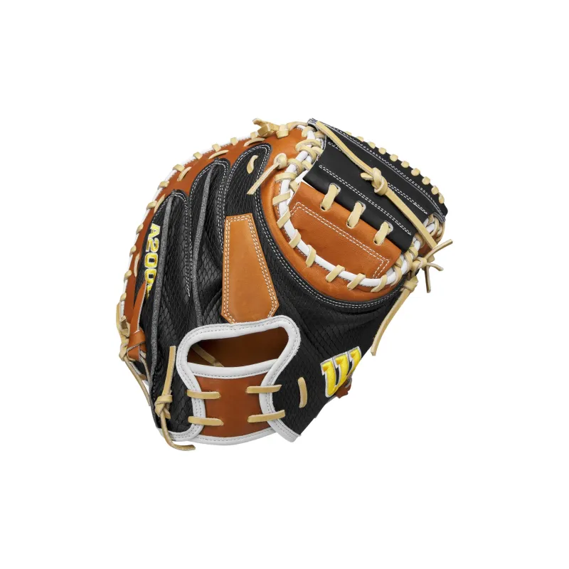 Wilson Baseball Gloves Catcher's Glove PU Polyurethane Unisex Brown Black-1