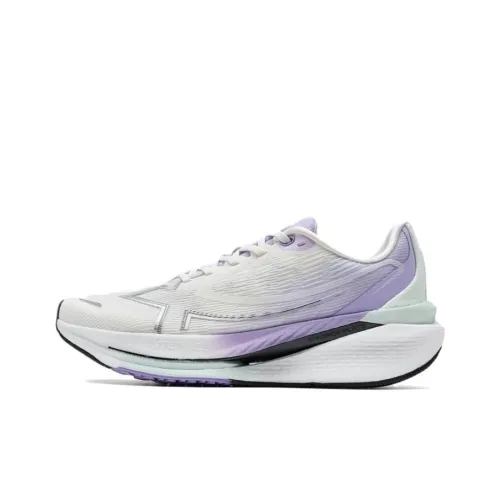 XTEP Cushioning Rebound Low Top Running Shoes Women's White Purple