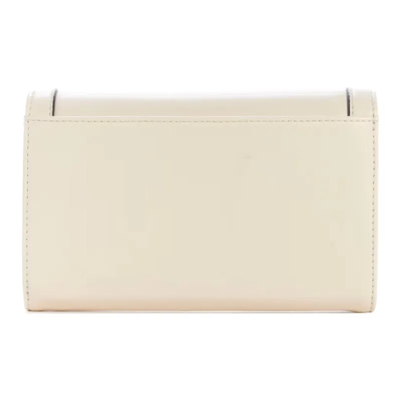 GUESS Faux Leather Cell Phone Pouch Clutch Women's Gray White-1
