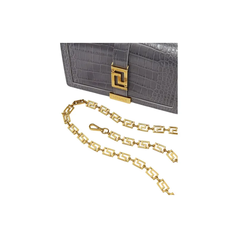 FANSIZHE Calfskin Crossbody Bag Shoulder Bag Women's Gray-4