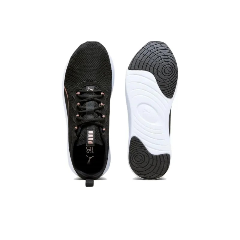 PUMA Softride Cruise 2 Cushioning Anti-Slip And Wear-Resistant Low-Top Casual Running Shoes Men's Black Orange-4