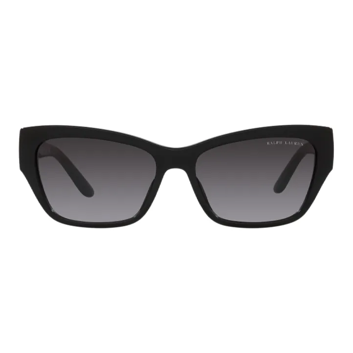 Ralph Lauren Collection Acetate Irregular Shape Sunglasses Unisex Black-1