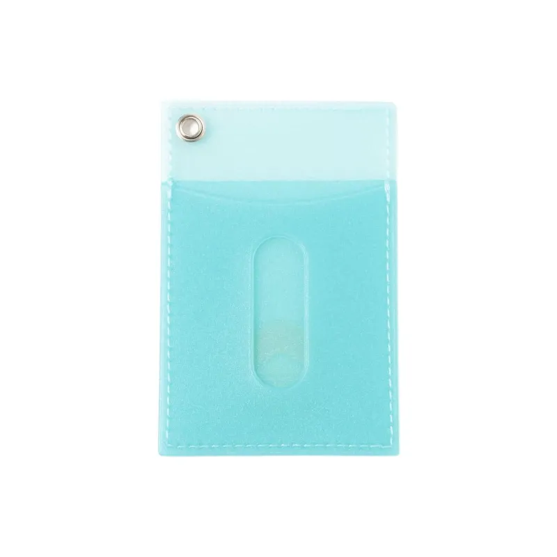 Beams MISTY LAYER Collaboration PVC Card Holder Men's Pink/Blue/Brown-4