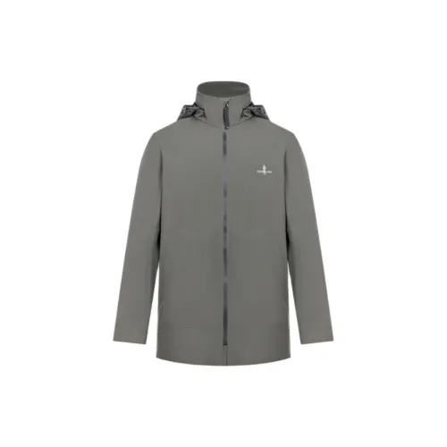 Biyin Leufen Jackets Men Gray Green